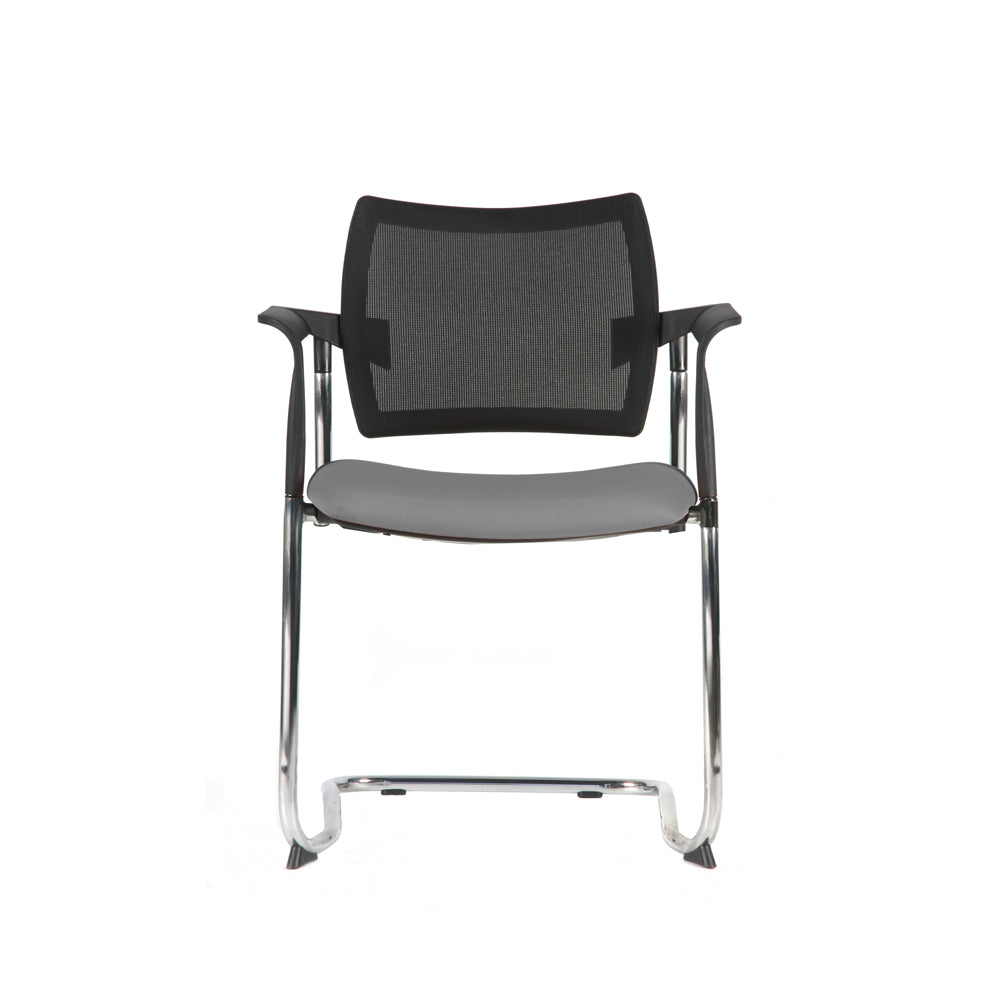 Silla Dream con apoyabrazos/cromada